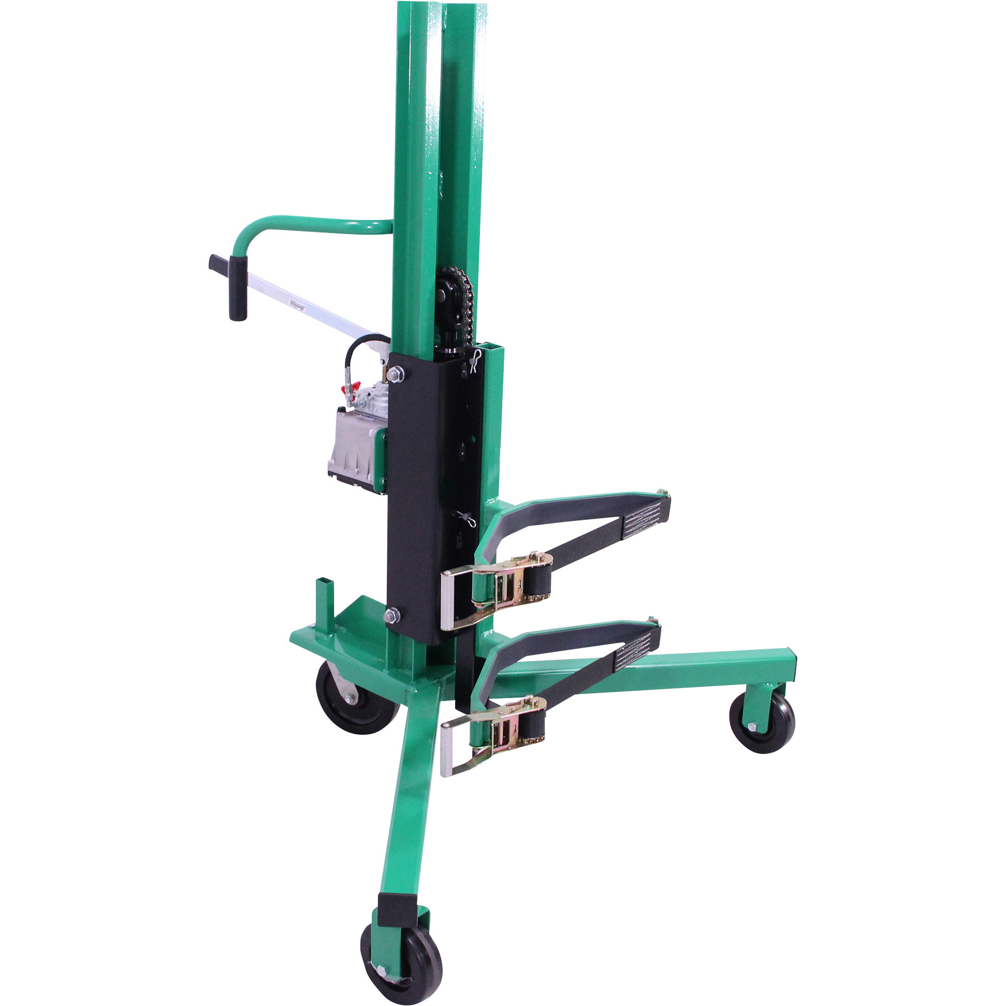 Valley Craft Drum Industrial Lift and Transporter, Strap Connection, 800-Lb. Capacity, For Use with Steel/Plastic/Fiber Drums, Model# F88577B3